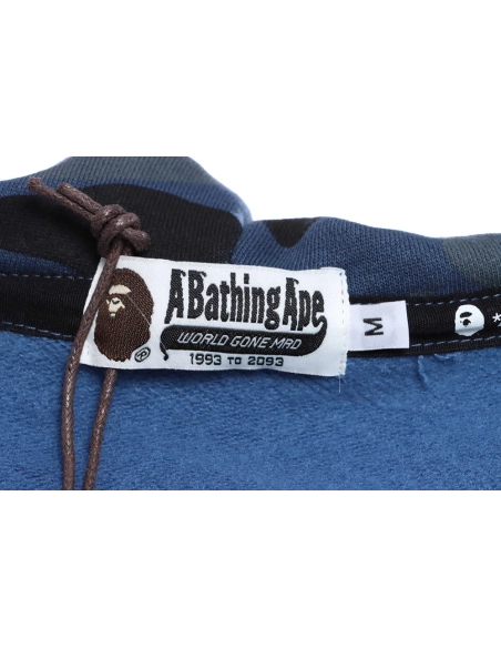 BAPE tiger embroidered zippered doublehooded hoodie,Bape Hoodie,Hoodie,APPAREL