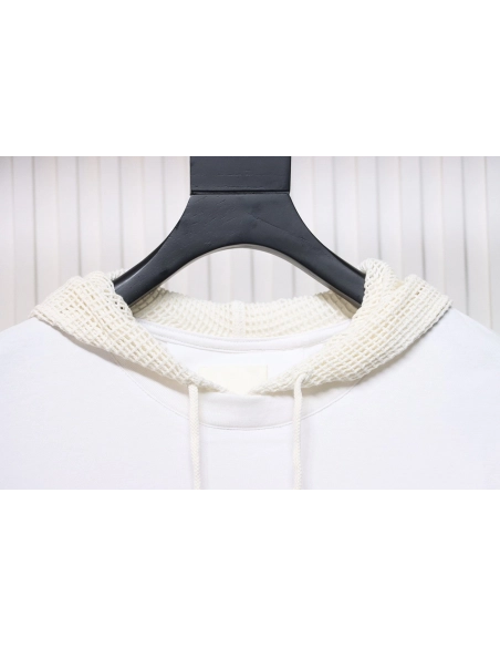 Givenchy hooded sweatshirt with layered flame mesh sleeves,Givenchy Hoodie,Hoodie,APPAREL