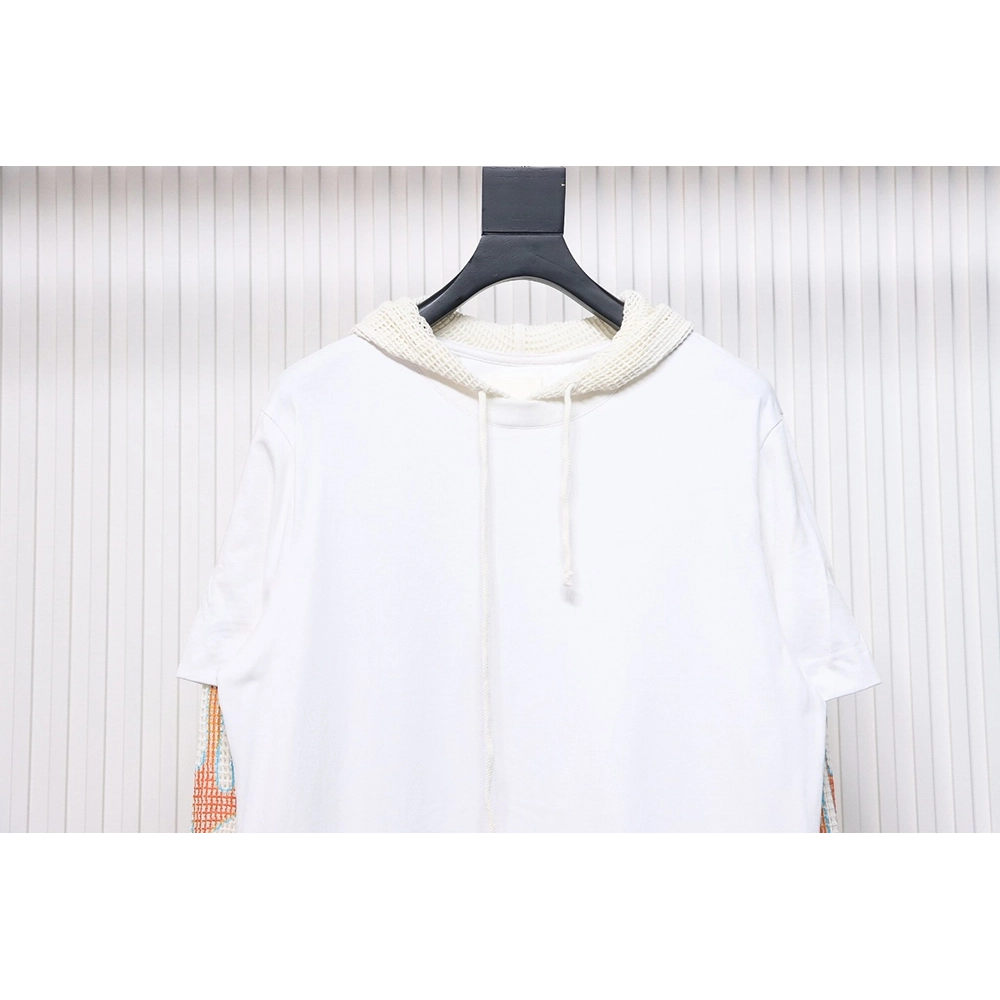 Givenchy hooded sweatshirt with layered flame mesh sleeves,Givenchy Hoodie,Hoodie,APPAREL