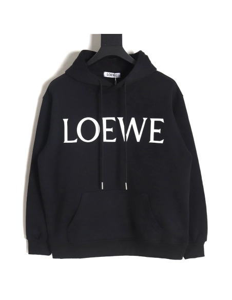 Loewe Large Letter Print Hooded Sweatshirt TSK1,Loewe Hoodie,Hoodie,APPAREL