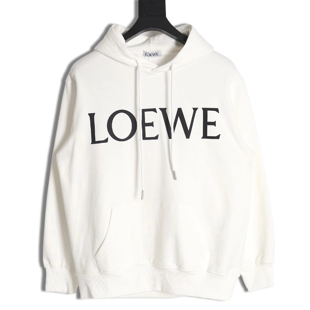 Loewe Large Letter Print Hooded Sweatshirt,Loewe Hoodie,Hoodie,APPAREL