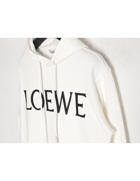 Loewe Large Letter Print Hooded Sweatshirt,Loewe Hoodie,Hoodie,APPAREL