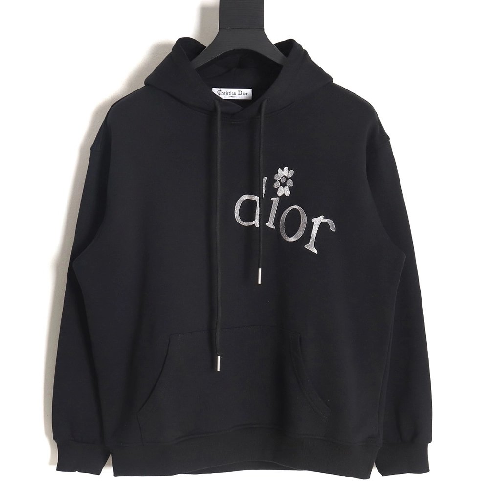 Dior floral embroidered hooded sweatshirt TSK1,Dior Hoodie,Hoodie,APPAREL