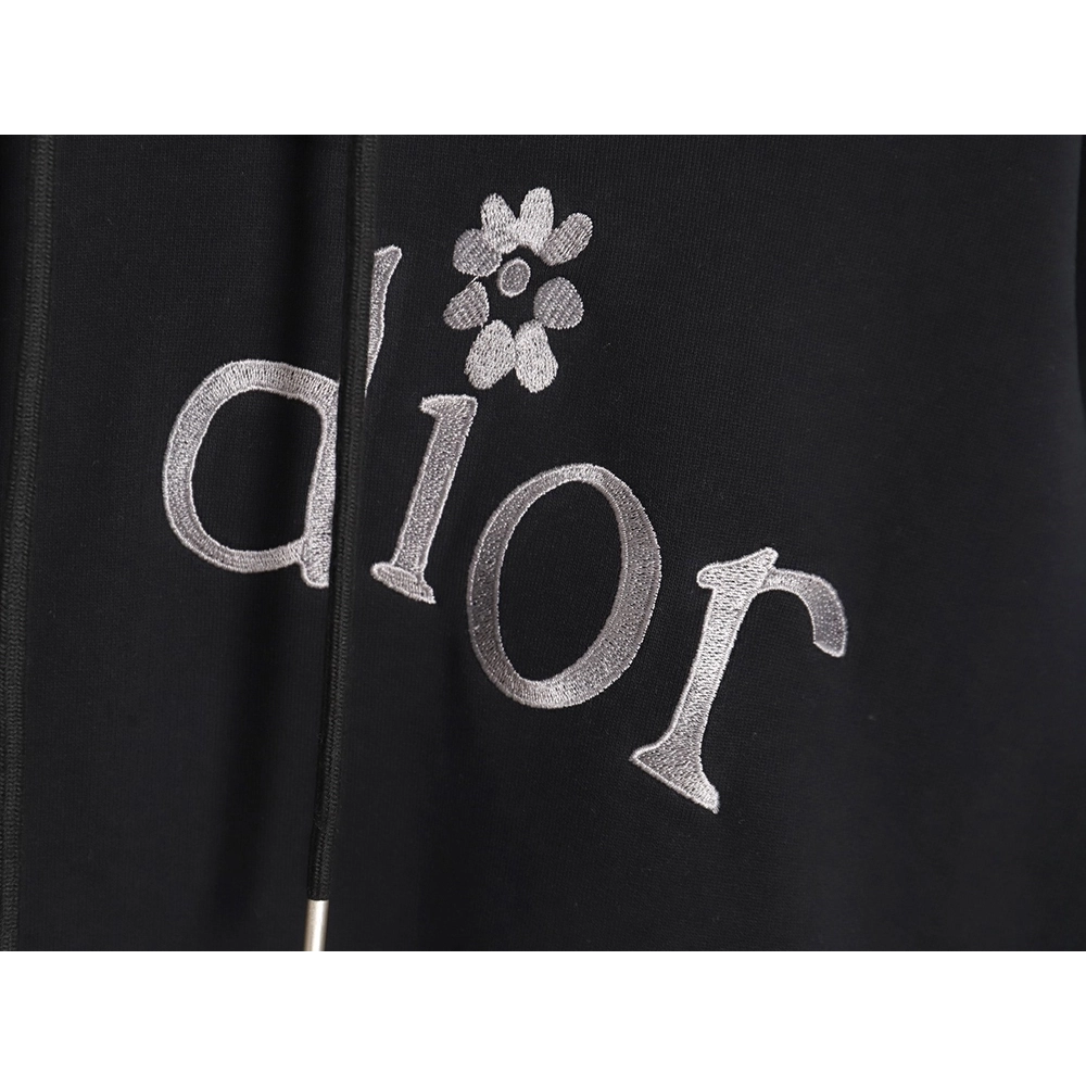 Dior floral embroidered hooded sweatshirt TSK1,Dior Hoodie,Hoodie,APPAREL