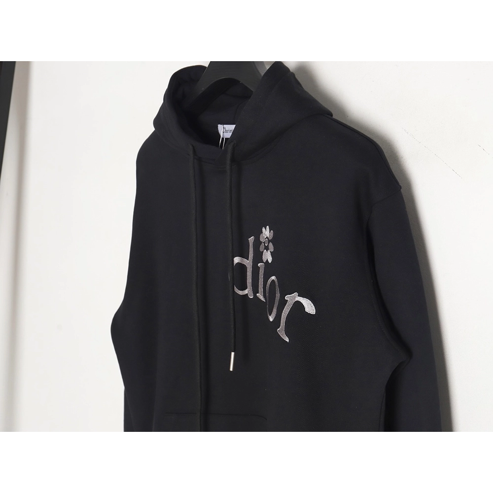 Dior 24SS small flower embroidered hooded sweatshirt,Dior Hoodie,Hoodie,APPAREL