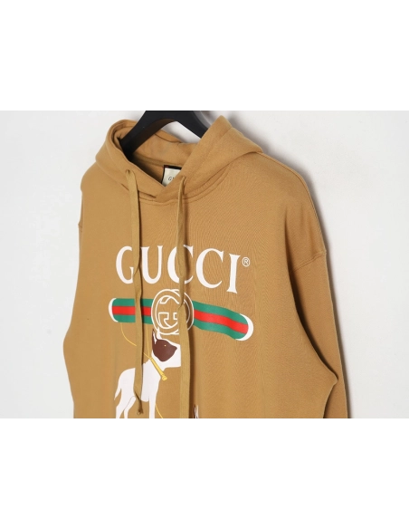 Gucci 23Fw puppy print hooded sweatshirt,Gucci Hoodie,Hoodie,APPAREL
