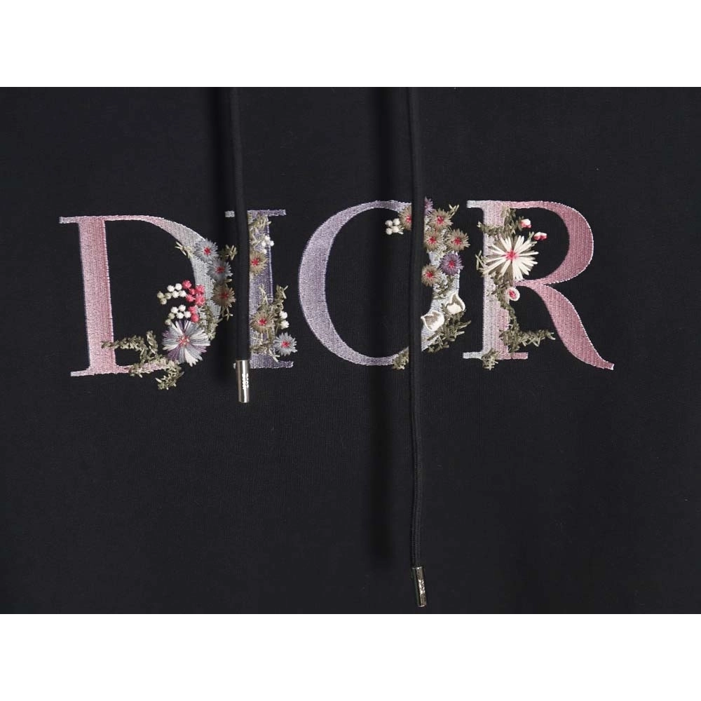 Dior Dior 22Fw gradient floral letter embroidered hooded sweatshirt_CM_1,Dior Hoodie,Hoodie,APPAREL