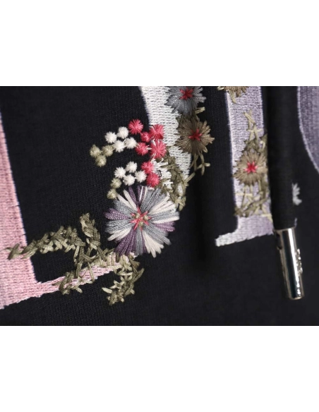 Dior Dior 22Fw gradient floral letter embroidered hooded sweatshirt_CM_1,Dior Hoodie,Hoodie,APPAREL
