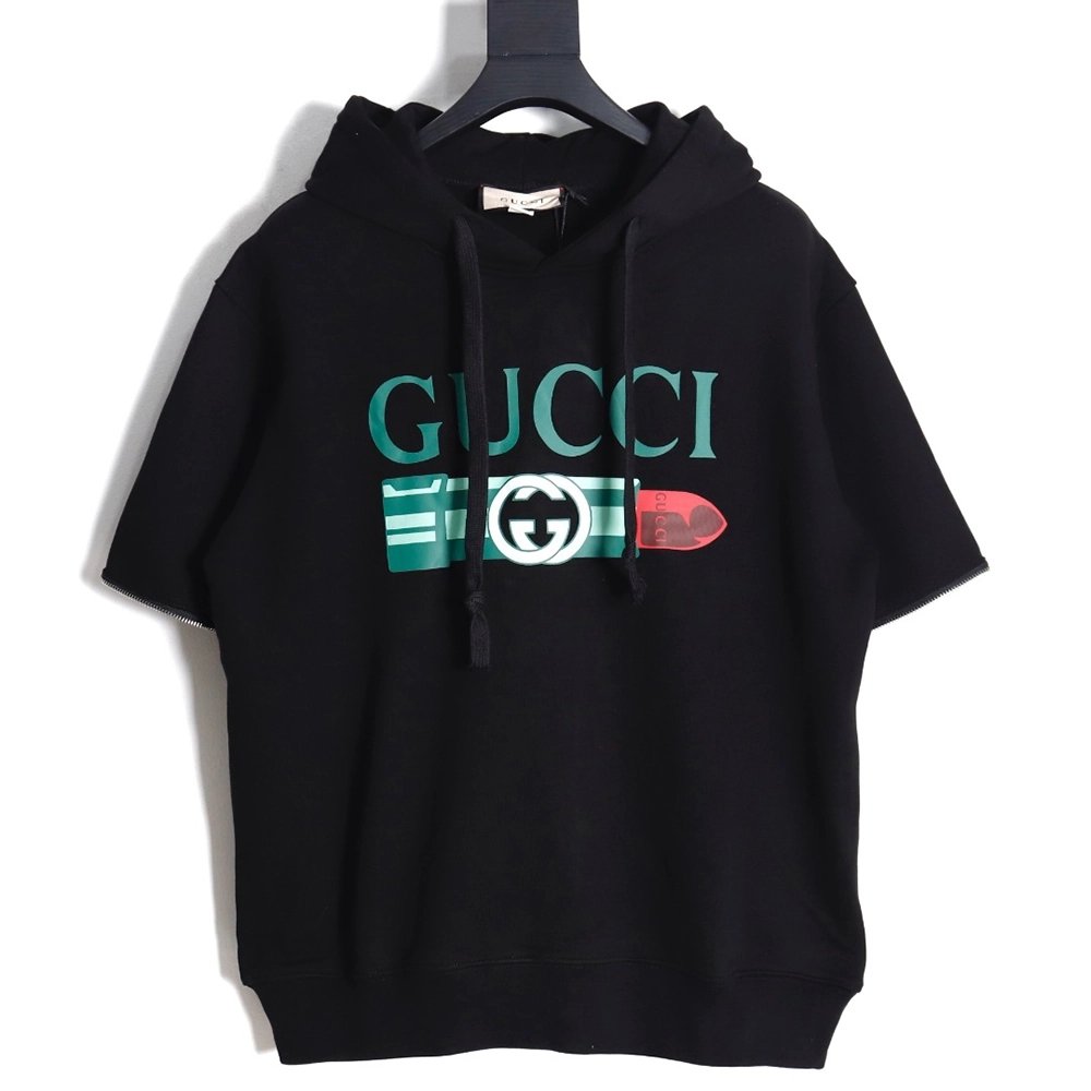 GUCCI lipstick print detachable hooded sweatshirt,Gucci Hoodie,Hoodie,APPAREL