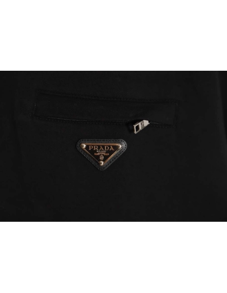 Prada 22Fw nylon patchwork triangle logo hooded sweatshirt,Prada Hoodie,Hoodie,APPAREL