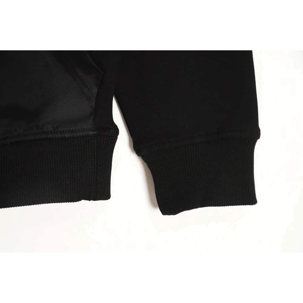 Prada 22Fw nylon patchwork triangle logo hooded sweatshirt,Prada Hoodie,Hoodie,APPAREL