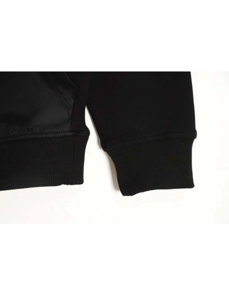Prada 22Fw nylon patchwork triangle logo hooded sweatshirt,Prada Hoodie,Hoodie,APPAREL