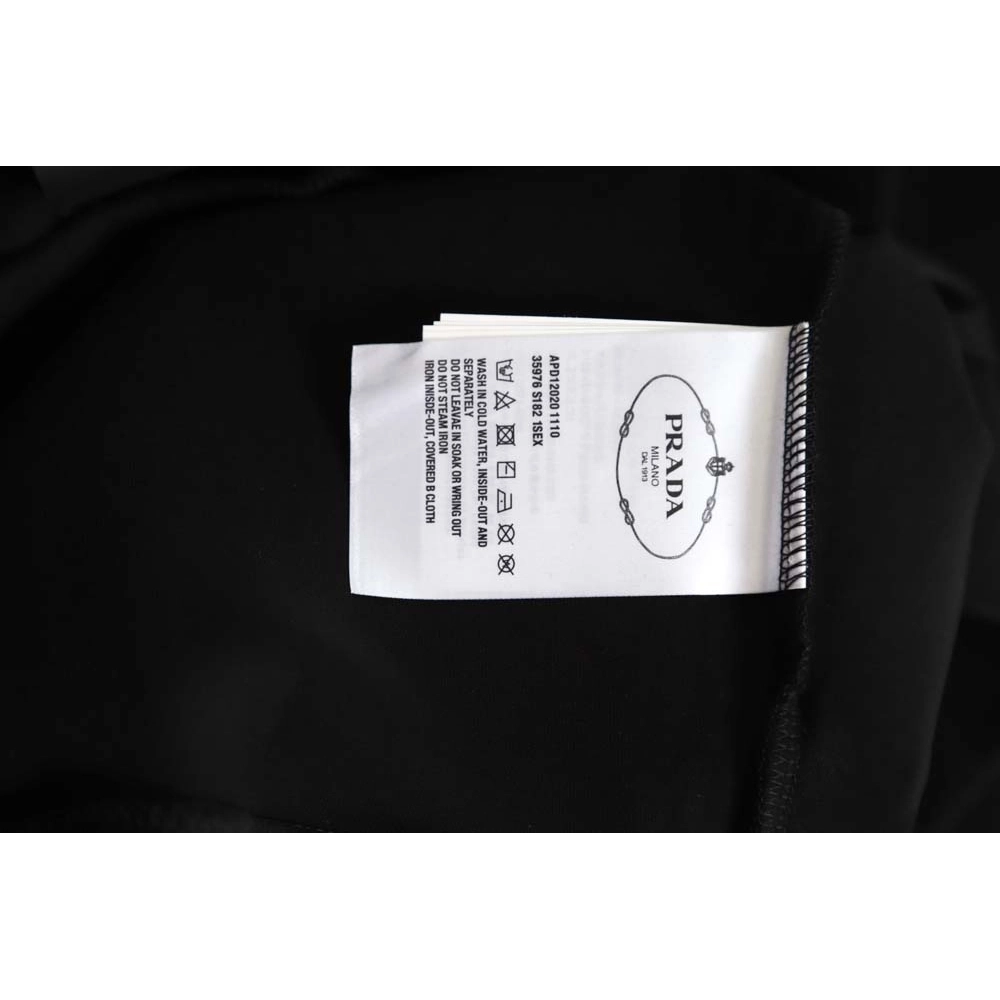 Prada 22Fw nylon patchwork triangle logo hooded sweatshirt,Prada Hoodie,Hoodie,APPAREL