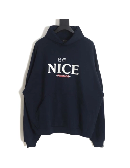 Balenciaga Balenciaga 23FW be nice hooded sweatshirt_CM_1,Balenciaga Hoodie,Hoodie,APPAREL