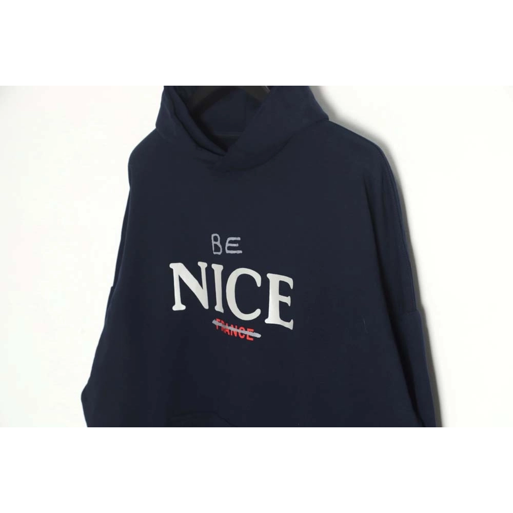 Balenciaga Balenciaga 23FW be nice hooded sweatshirt_CM_1,Balenciaga Hoodie,Hoodie,APPAREL
