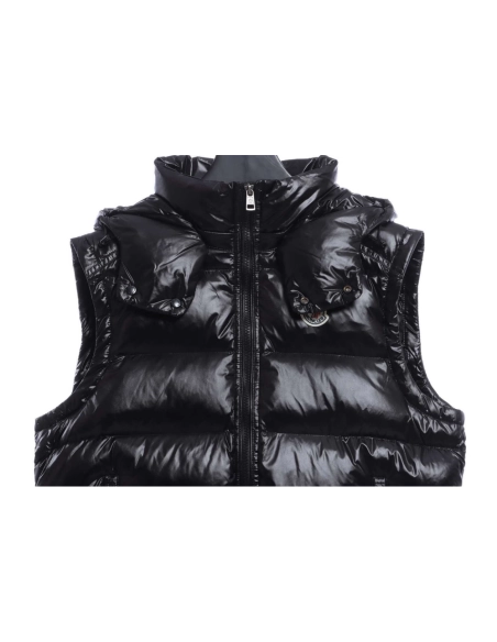 Moncler classic logo hooded vest,Moncler Hoodie,Hoodie,APPAREL