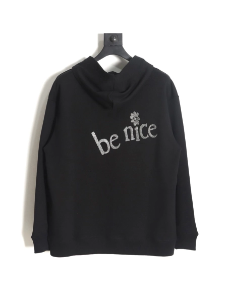 Dior X ERL joint model embroidered floral letter cotton hooded sweatshirt,Dior Hoodie,Hoodie,APPAREL