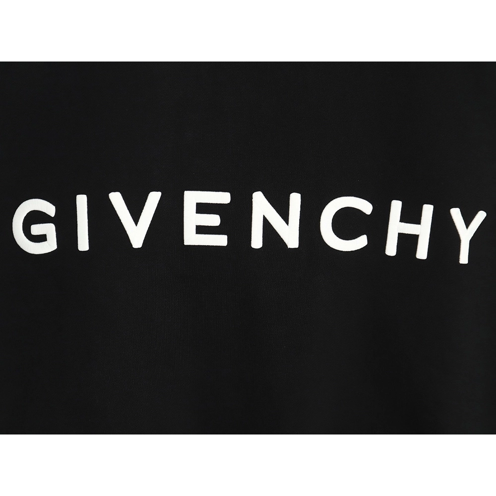 Givenchy round neck sweatshirt with front and back 3D embroidery,Givenchy Sweatshirt,Sweatshirt,APPAREL