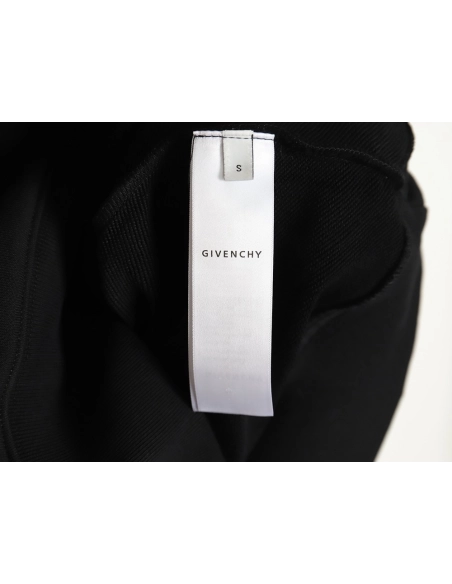 Givenchy round neck sweatshirt with front and back 3D embroidery,Givenchy Sweatshirt,Sweatshirt,APPAREL
