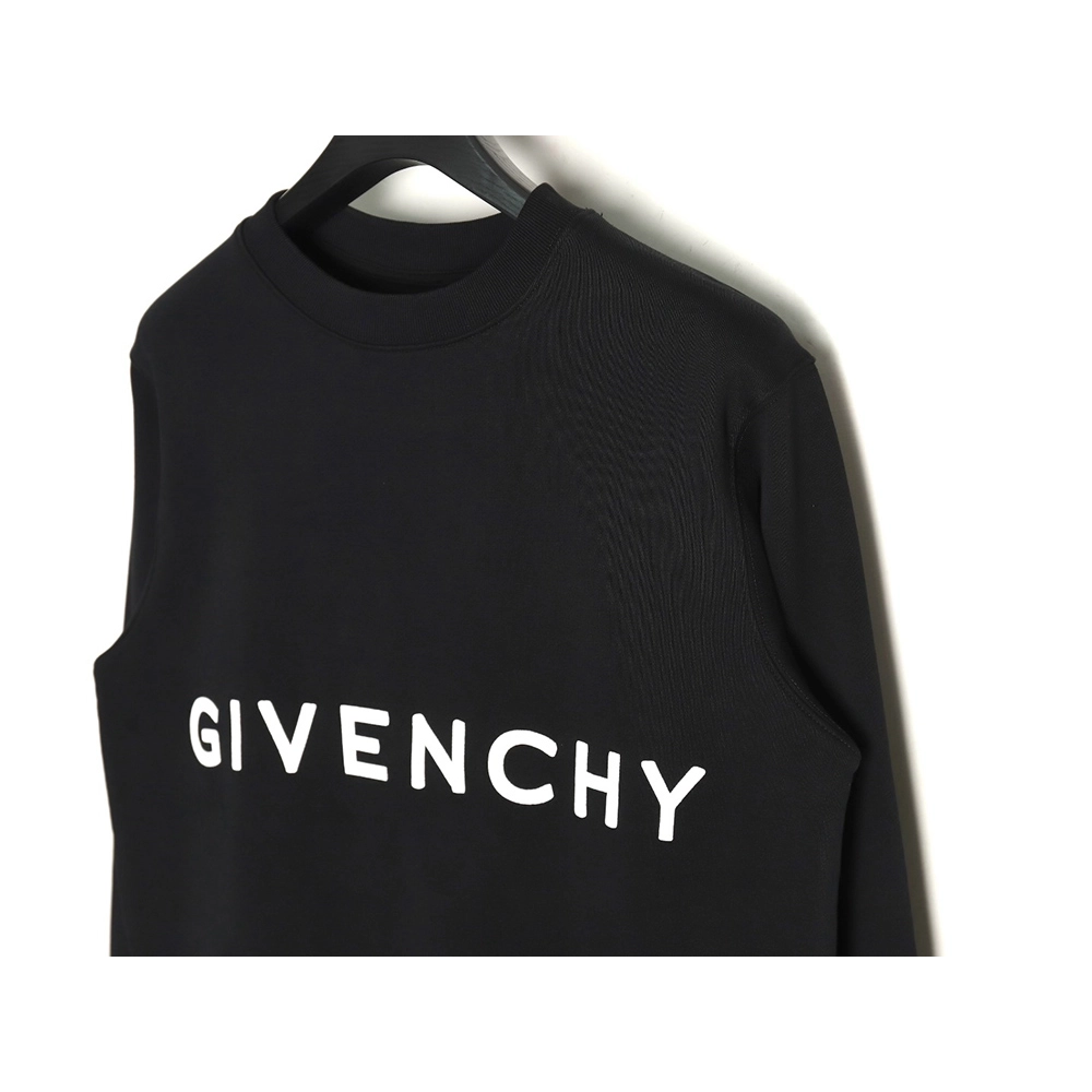 Givenchy round neck sweatshirt with front and back 3D embroidery,Givenchy Sweatshirt,Sweatshirt,APPAREL