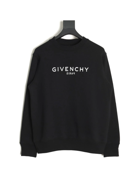 Givenchy reverse letter print crew neck sweatshirt,Givenchy Sweatshirt,Sweatshirt,APPAREL