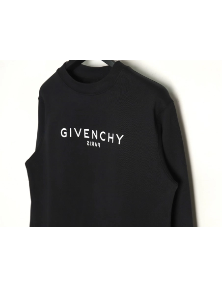 Givenchy reverse letter print crew neck sweatshirt,Givenchy Sweatshirt,Sweatshirt,APPAREL