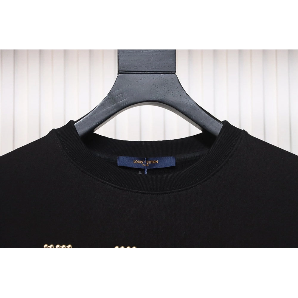 Louis Vuitton longsleeved sweatshirt with metal studs,Louis Vuitton Sweatshirt,Sweatshirt,APPAREL