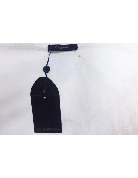 Louis Vuitton lettering shoe print crewneck sweatshirt TSK1,Louis Vuitton Sweatshirt,Sweatshirt,APPAREL