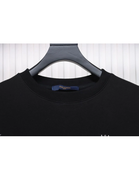 Louis Vuitton lettering shoe print crewneck sweatshirt,Louis Vuitton Sweatshirt,Sweatshirt,APPAREL