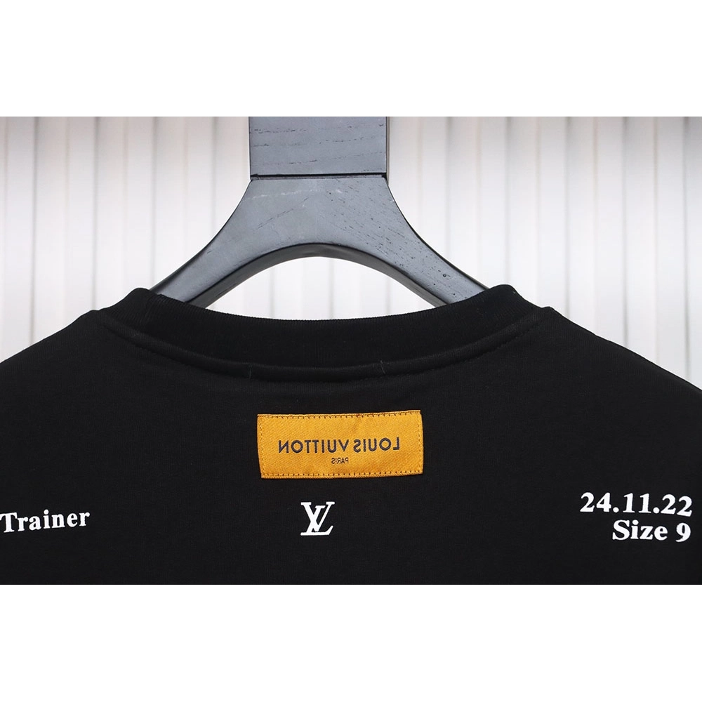 Louis Vuitton lettering shoe print crewneck sweatshirt,Louis Vuitton Sweatshirt,Sweatshirt,APPAREL