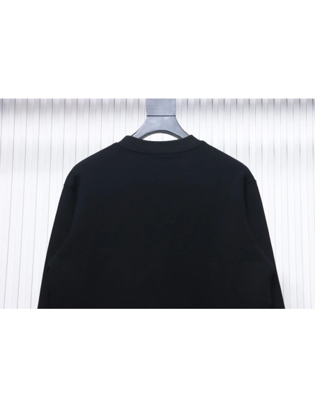 Prada triangle logo pocket crew neck sweatshirt,Prada Sweatshirt,Sweatshirt,APPAREL