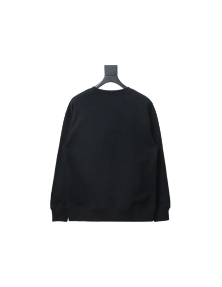 Loewe neon embroidery fluorescent pink crew neck sweatshirt,Loewe Sweatshirt,Sweatshirt,APPAREL