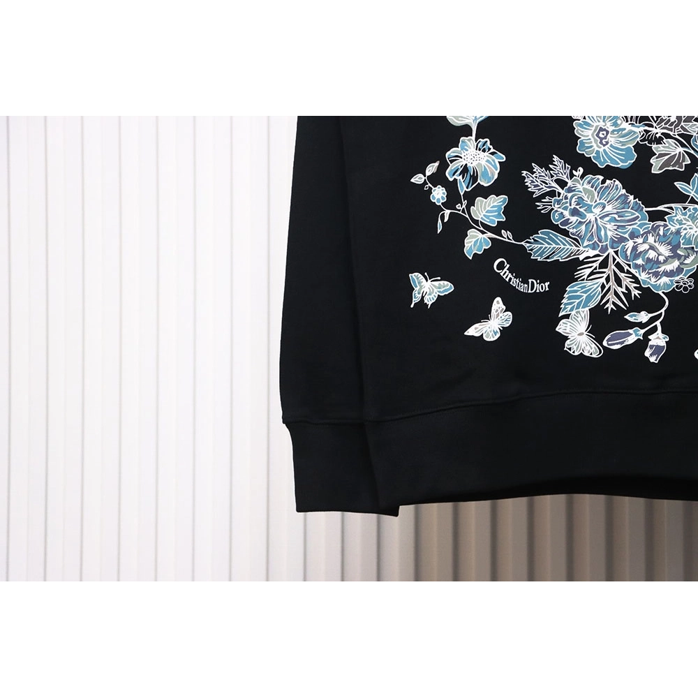 Dior floral butterfly crewneck sweatshirt TSK1,Dior Sweatshirt,Sweatshirt,APPAREL