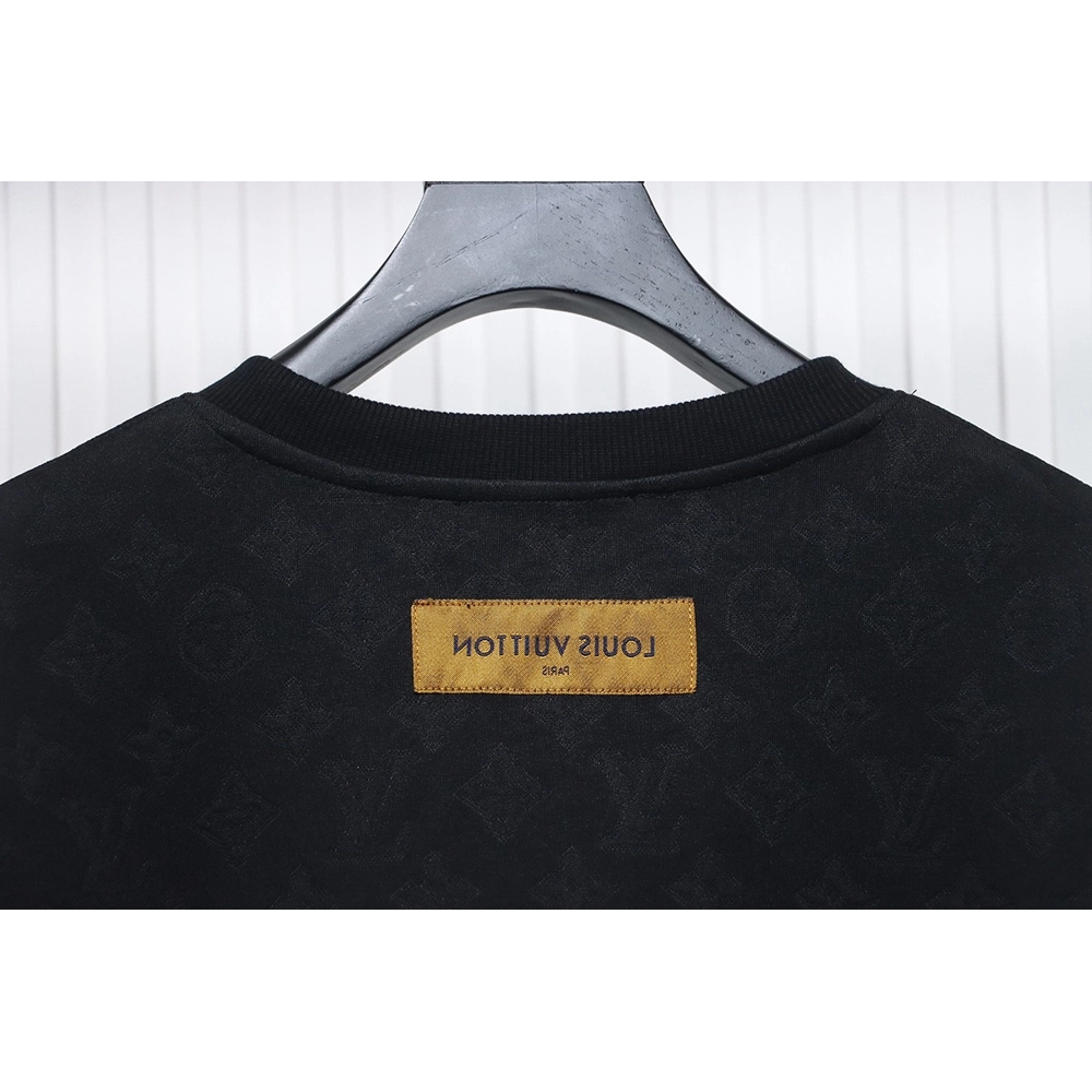 Louis Vuitton Checkerboard Crew Neck Sweatshirt,Louis Vuitton Sweatshirt,Sweatshirt,APPAREL