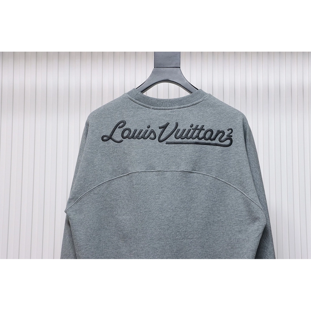 Louis Vuitton Nigo cobranded heart foam print round neck sweatshirt,Louis Vuitton Sweatshirt,Sweatshirt,APPAREL