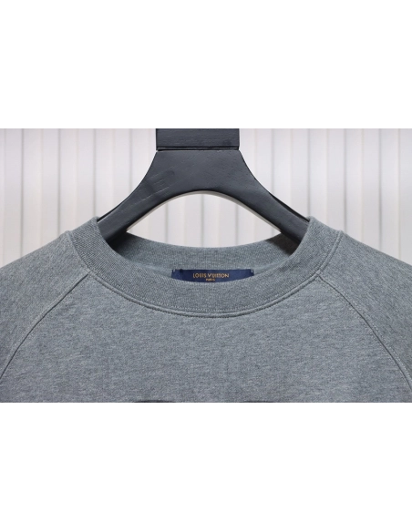 Louis Vuitton Nigo cobranded heart foam print round neck sweatshirt,Louis Vuitton Sweatshirt,Sweatshirt,APPAREL