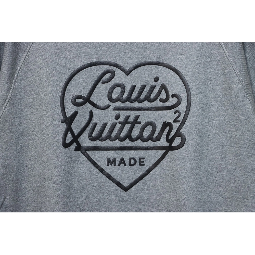 Louis Vuitton Nigo cobranded heart foam print round neck sweatshirt,Louis Vuitton Sweatshirt,Sweatshirt,APPAREL