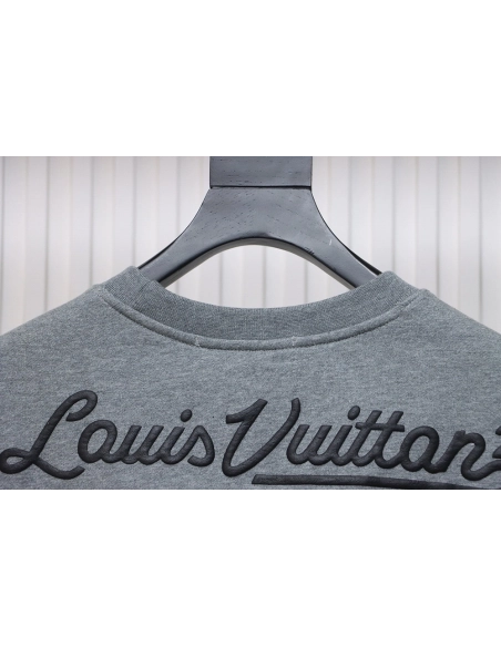 Louis Vuitton Nigo cobranded heart foam print round neck sweatshirt,Louis Vuitton Sweatshirt,Sweatshirt,APPAREL