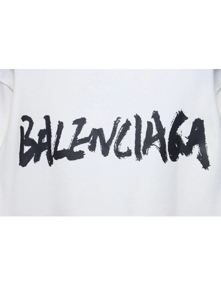 Gucci Balenciaga Joint Graffiti Letters Printed Round Neck Sweatshirt,Gucci Sweatshirt,Sweatshirt,APPAREL