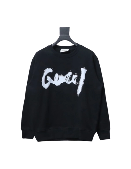 Gucci Balenciaga Joint Graffiti Letters Printed Round Neck Sweatshirt,Gucci Sweatshirt,Sweatshirt,APPAREL