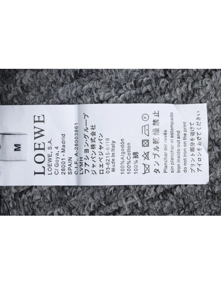 Loewe Displaced Logo 3D Embroidered Crew Neck Sweatshirt,Loewe Sweatshirt,Sweatshirt,APPAREL