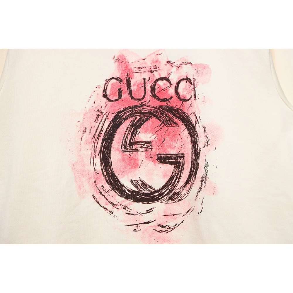 Gucci Ink Splash Double G Crew Neck Sweatshirt TSK1,Gucci Sweatshirt,Sweatshirt,APPAREL
