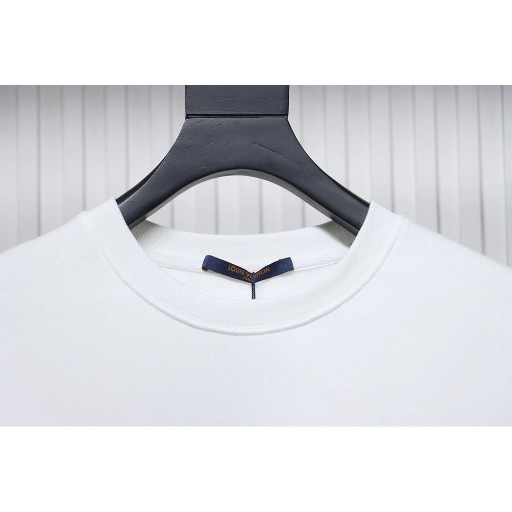 Louis Vuitton embroidered logo crew neck sweatshirt,Louis Vuitton Sweatshirt,Sweatshirt,APPAREL