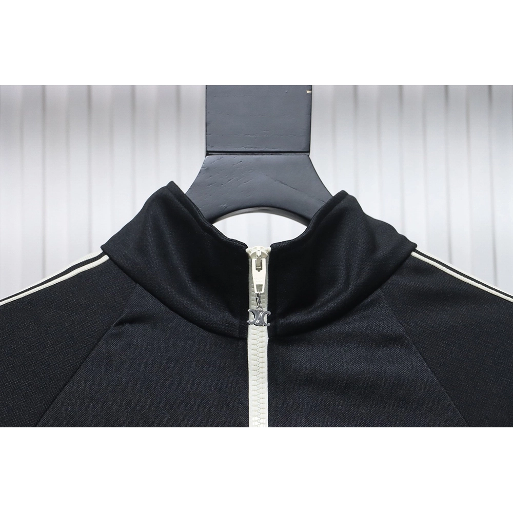 Celine lettering embroidered halfzip sweatshirt,Celine Sweatshirt,Sweatshirt,APPAREL