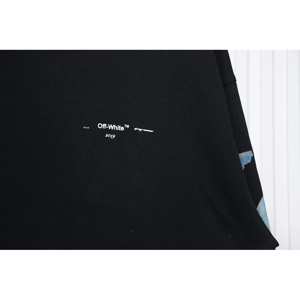 Off white oil painting print crew neck sweatshirt TSK1,Off White Sweatshirt,Sweatshirt,APPAREL