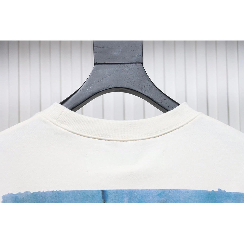 Off white oil painting print crew neck sweatshirt,Off White Sweatshirt,Sweatshirt,APPAREL