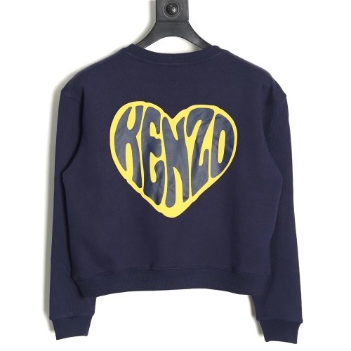 Kenzo Womens Heartshaped Long Sleeve Sweatshirt,Kenzo Sweatshirt,Sweatshirt,APPAREL