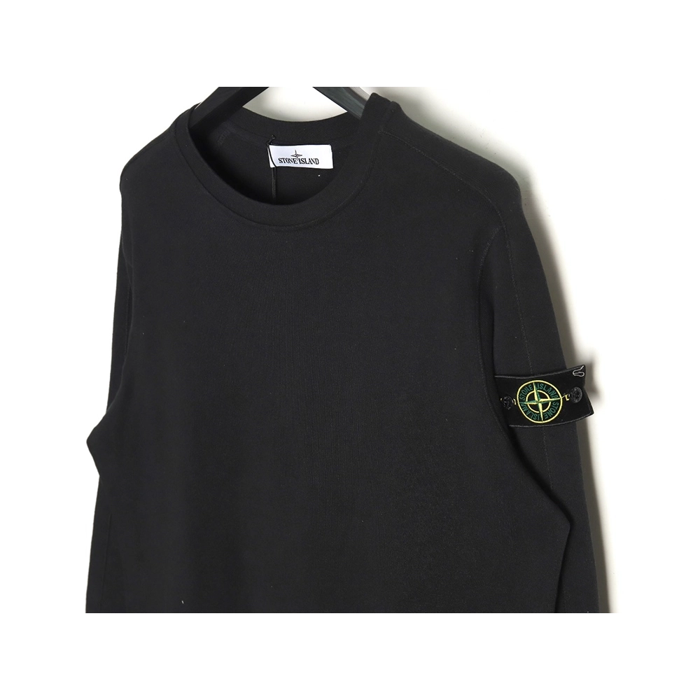 Stone Island Classic Sleeve Badge Round Neck Sweatshirt TSK2,Stone Island Sweatshirt,Sweatshirt,APPAREL