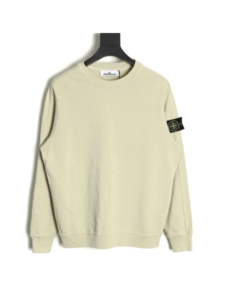 Stone Island Classic Sleeve Badge Round Neck Sweatshirt TSK1,Stone Island Sweatshirt,Sweatshirt,APPAREL