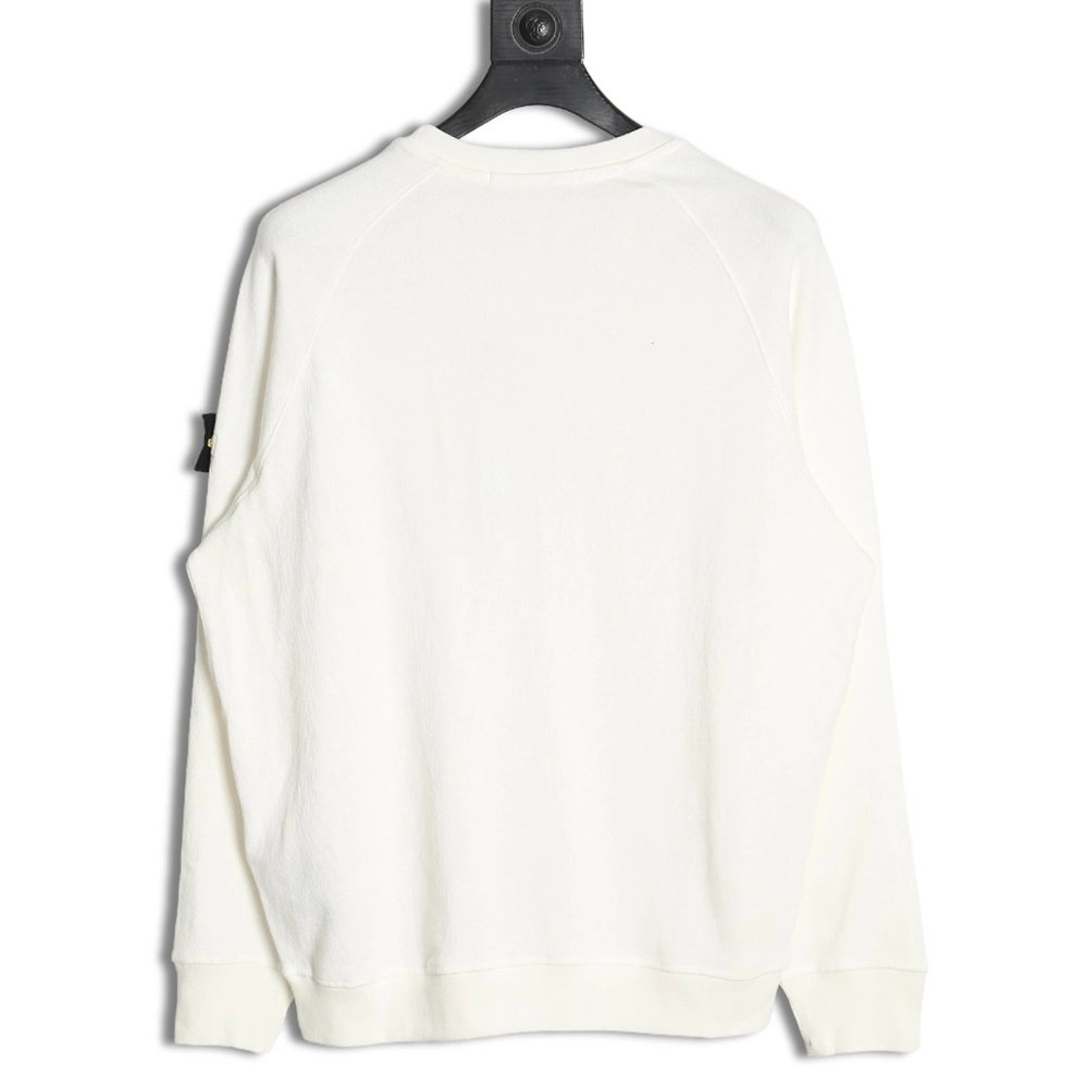 Stone Island Classic Sleeve Badge Round Neck Sweatshirt,Stone Island Sweatshirt,Sweatshirt,APPAREL